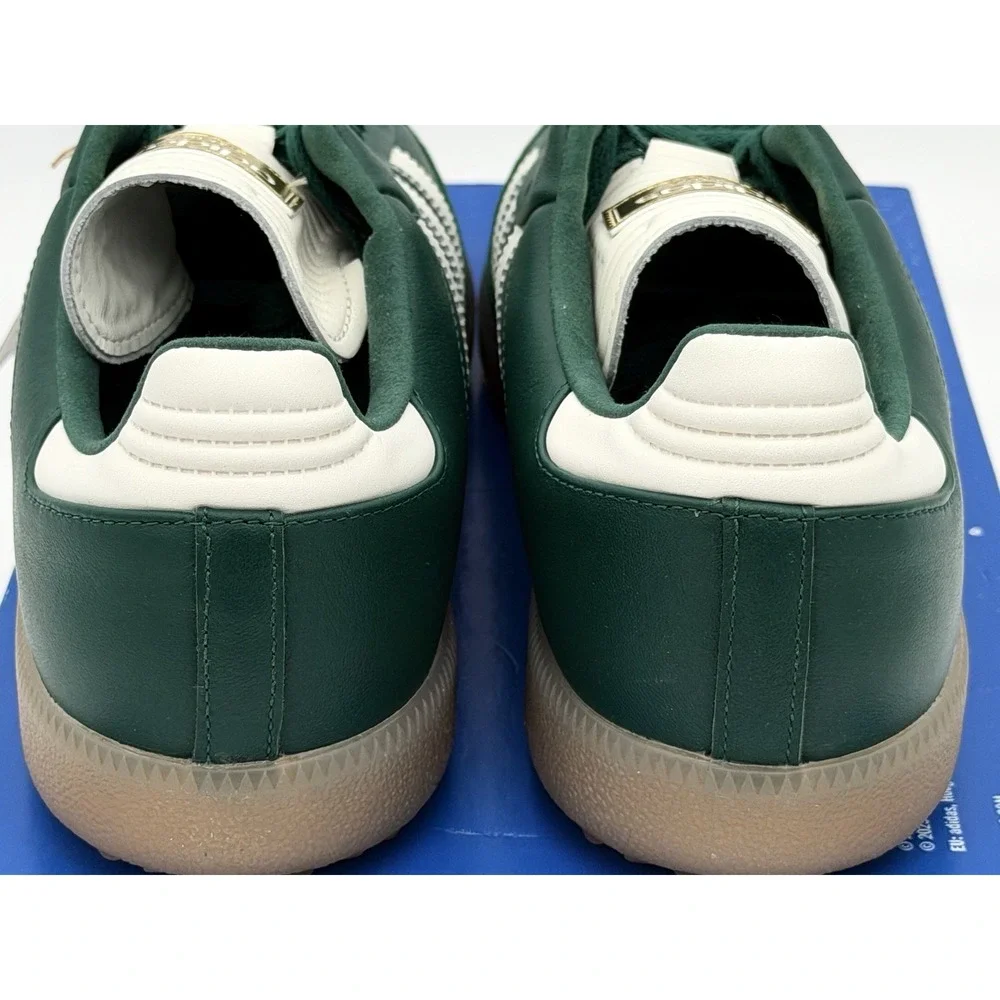 Men's Size 9.5 - Adidas Samba Spikeless Golf Collegiate Green JP8652 No Box Lid